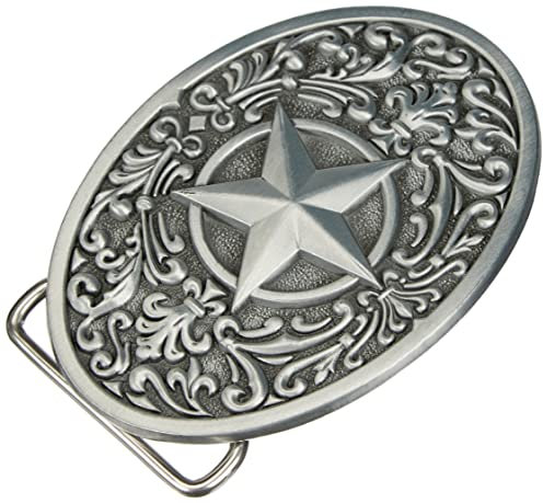 Schnalle123 Gürtelschnalle Western Star Stern Cowboy 3D Optik für Wechselgürtel Gürtel Schnalle Buckle Modell 246