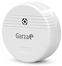 Garza - Detector de inundación inalámbrico para el hogar. Sistema de alarma contra fugas de agua de 85dB, Blanco, Homologado