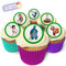 Holly Cupcakes 24 Fabulous Pre-Cut Edible Wafer Cake Toppers: The Jungle Book