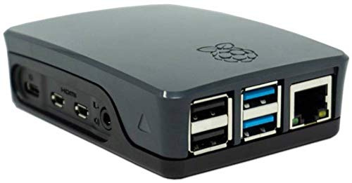 Raspberry Pi 4 Gehäuse aus Kunststoff, schwarz