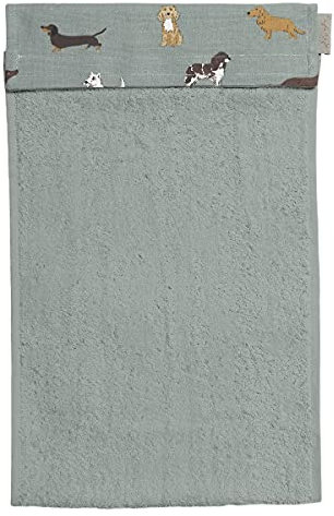 Sophie Allport - Fetch Roller Hand Towel, 100% Cotton, Hard Wearing & Absorbent Kitchen Towel Accessory, Dog Print