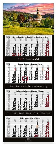 GEIGER-OFFICE 4-Monats-Wandkalender 2026 Schwarzwald Großformat 33 x 90 cm mit attraktivem Schwarzwald -Bildmotiv