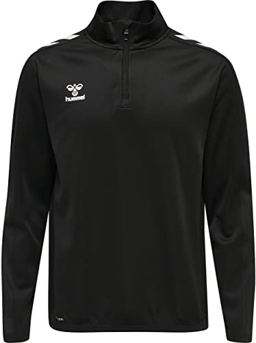 hummel Unisex hmlCore Xk Half Zip Poly Sweat, Black, XXL