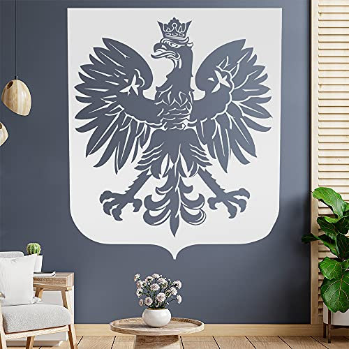 Polen Wappen Wandtattoo Wandaufkleber Wall Sticker - Dekoration, Küche, Wohnzimmer, Schlafzimmer, Badezimmer