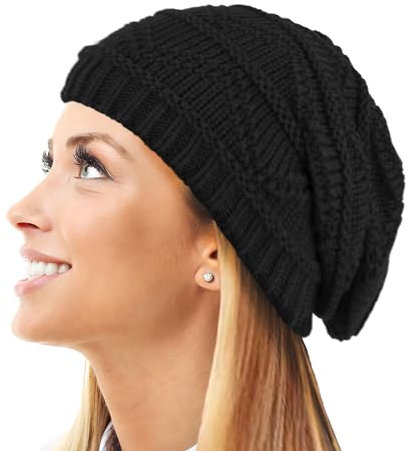 TOSKATOK® Mesdames, Doux, empoté Bonnet Beanie tricoté