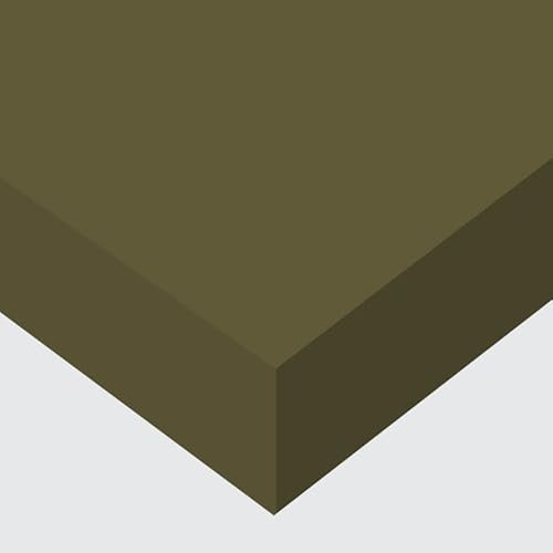 DIMEXACT - Papier peint autocollant vert kaki mat Eco - 122 cm x 1 m - en Rouleau