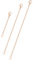 Rose Gold Necklace Extenders Durable 2 ,4, 6 Inches Necklace Extension Chain Set for Necklaces Choker Bracelet Choker, 3 mm Width Chain Extender with Durable Lobster Claw Clasp