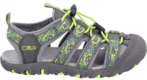 CMP - Kids Sahiph Hiking Sandal, Unisex, Graffite-Lime Grren, 37
