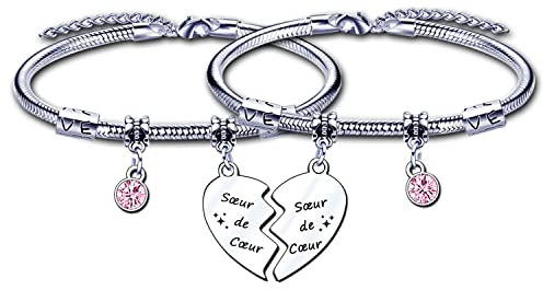 ZYMGUO Bracelet Cadeau pour Soeur - Noël, Fête des Mères, Anniversaire - Originale et Unique