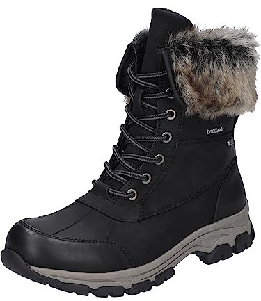 Westland Damen Snowboots Chambery 04,Weite G (Normal),Wechselfußbett,wasserdicht,Moon Boots,Canadians,schwarz-Kombi,38 EU / 5 UK