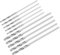 QUARKZMAN 10 Pcs 1mm 1.7mm Diamant Torsion Perceuse Mèches Foret Haute Vitesse Acier pour Verre Mer Coquillages Pierre Tuiles