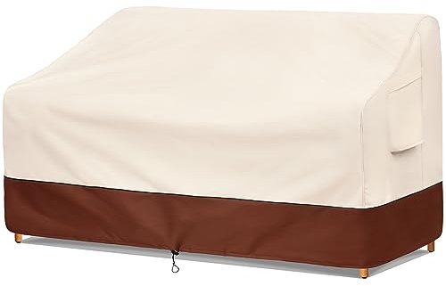 Bestalent Terrassenmöbel-Sofabezüge, wasserdicht, 3-Sitzer-Outdoor-Sofabezüge, passend für bis zu 200 x 96 x 89 cm (B x T x H)