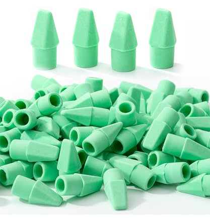 Mr. Pen- Pencil Erasers Toppers, 120 Pack, Green, Erasers for Pencils