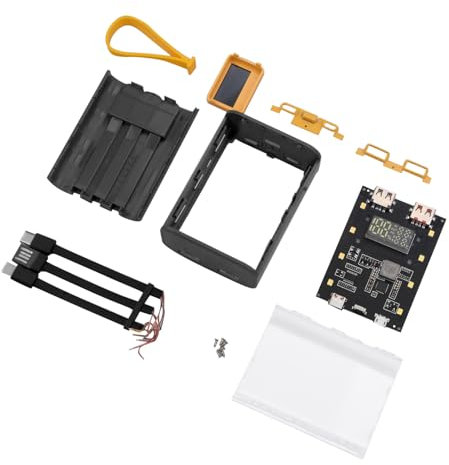 WANSUPYIN 2023 PD22.5W Kit di saldatura per banca di ricarica per batteria al litio 3x18650, scatola di plastica Power Bank accessorio per custodia di ricarica fai da te