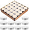Bougies Chauffe Plat, Bougies Blanches, Lot de 50 plat blanches Individuelles, Bougies sans Odeur, Bougies Naturelle, Bougies Blanches non Parfumées, pour Décorations, Brûleur d'essences