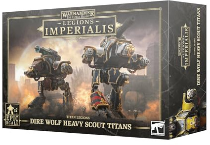 Warhammer Games Workshop Legions Imperialis - Dire Wolf Heavy Scout Titans [Escala épica]