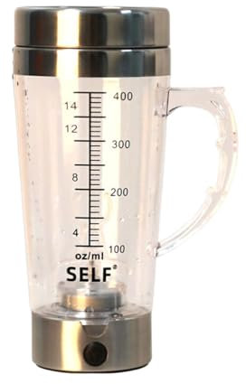 kesurpae 400ml Shaker Automatico Succo di Grano Miscelatore di proteine di Avena Portatile con per Scala Bottiglia Sportiva per Tazza di caffè Auto-mescolante