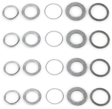 20 Stück Sägeblattbuchsen-Set Sägeblatt Abstandshalter Sägeblatt Adapterring 1 Zoll auf 20 mm, 1 Zoll auf 5/8 Zoll, 7/8 Zoll bis 20 mm, 7/8 Zoll bis 5/8 Zoll, 20 mm bis 5/8 Zoll, 4 Stück je Größe