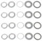 20 Stück Sägeblattbuchsen-Set Sägeblatt Abstandshalter Sägeblatt Adapterring 1 Zoll auf 20 mm, 1 Zoll auf 5/8 Zoll, 7/8 Zoll bis 20 mm, 7/8 Zoll bis 5/8 Zoll, 20 mm bis 5/8 Zoll, 4 Stück je Größe