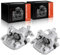 Frankberg 2x Pinza Freno Pinza del Freno Posteriore Sinistra Destra Alluminio Con Staffe (Distanza di Fori delle Staffe 90mm) Compatibile con Golf IV Polo Variante Octavi.a I Ibiza II A3 1J0615423