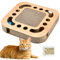 BUYGOO Katzenkratzbretter Pappe, Katzen Kratzbrett Pappe Mit Minze, Katzenpappe Mit Klingelballs, Interaktives Katzenspielzeug, 3 In 1 Kratzbrett Pappe Katze, Katzenkratzer Aus Pappe, für Katzen