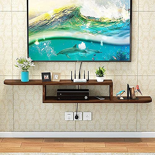 Wall Hanging Tv Stand,Floating Tv Unit,Wall-Mounted Tv Cabinet for Router Shelf DVD Set-Top Box Storage/D/100Cm