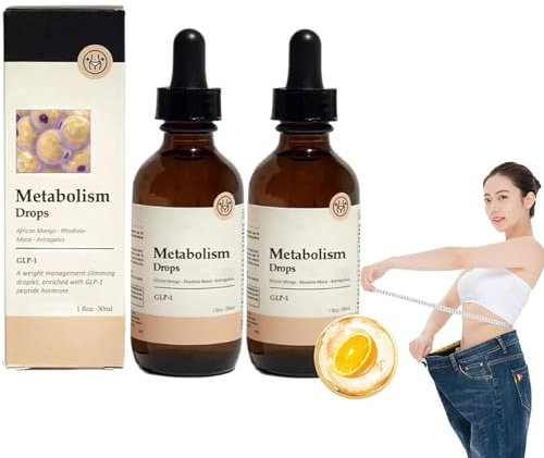 TRIMOVA Gouttes de vitamine GLP-1 pour métabolisme - Gouttes de vitamine pour métabolisme - GLP-1 Slifuse - Gouttes de vitamine pour homme et femme (2 pièces)