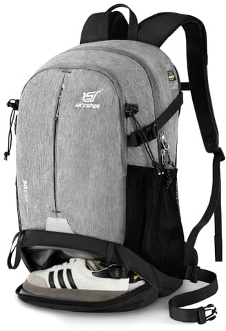 SKYSPER Wanderrucksack 30L Rucksack Tagesrucksack mit Nassfach Daypack Wandern Reisen Stadtbummel Damen Herren