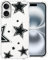 CAROKI Clear Phone Case for iPhone 16,Cute Star Pattern Case Cover Soft Protective Bumper Cover Boys Girls Phone Case for iPhone 16-Star