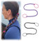 Cosmeria 2er-Set Rip Tie Hair Ties, Elastische Haargummi Original für Damen, Schonende Scrunchies für Sport, Schwimmen und Alltag (Rot & Schwarz)
