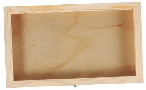 IMIKEYA Boîte Exposition Pour Spécimens De Bois Vitrine De Présentation Pour Spécimens Boîte De Rangement Compacte Et Légère