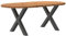 vidaXL Esstisch Hellbraun 200x100x74 cm Massivholz Eiche Oval