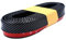 QqzzzH für Audi A6 4F C6 2004-2011 Frontstoßstangenlippe,Frontstoßstangen-Seitensplitterlippe, Auto-Frontlippen,E-Black Carbon Fiber