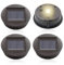 mizikuu 4 Stück Solarleuchten Ersatzteile, 8cm Leuchtmitteln Solarpanel Laterne Deckel LED Wasserdicht Solarleuchten Ersatz Top für Solar Gartenleuchten, Solarlaterne und DIY