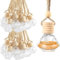 Car Air Fresheners 100pcs Hanging Car Perfume Bottles Empty Glass Aromatherapy Scent Fragrance Diffuser Interior Accessories for Cars, Rvs, Campers, Home, Toilet, Closet, Office