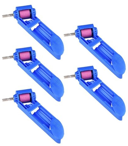 Uxsjakjsd Tragbarer Bohrerschärfer mit Schleifscheibe für Schnelles und Einfaches Schärfen, zum Aufbewahren Von Bohrern