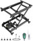 VEVOR Elektrischer Hubtisch 76x44 cm, 150 kg Tragkraft, Scherenhubtisch, 200 bis 710 mm höhenverstellbare Hebebühne, Couchtischlift mit 4 Rädern, für Materialhandhabung und Transport, Schwarz