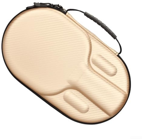 Gettimore Innovatives Design Tischtennisschlägertasche mit integrierten elastischen Bändern für Stabilität (gelb)