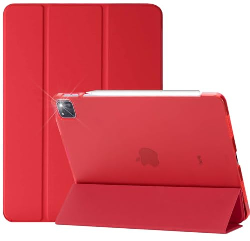 Case for iPad Pro 11 Inch 4th(2022) / 3rd(2021) / 2nd(2020) / 1st(2018) Generation - Smart Magnet Cover - Support Pencil - Translucent Back - Auto Wake/Sleep