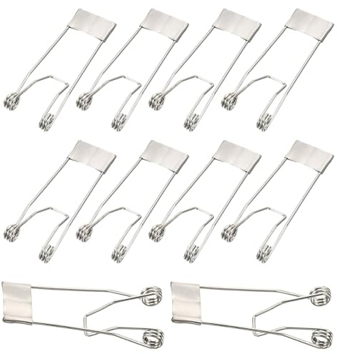 Federklemmen für Deckenleuchte, 52 x 19 mm, 10 Stück, Emittierende Diode, Einbaubeleuchtung, Zubehör, Befestigungsklemmen für Deckenlampe