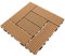 BESTYASH Ineinander Greifende Terrassenfliesen Aus Kunststoff Terrassenfliesen Für Den Garten 305 X 305 X 2 cm – Bodenbelag In Holzoptik Für Balkon Terrasse Und Veranda Im Freien