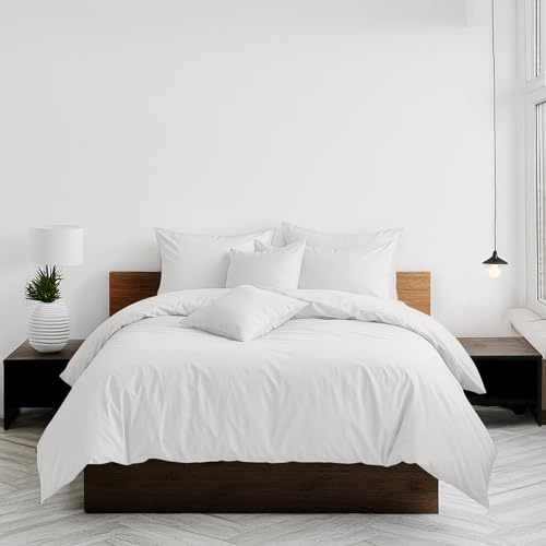 Home Sweet Home UK Plain Dyed Double Size Duvet Cover Sets Soft PolyCotton Duvet Cover Sets Double size With Button Closure Non-Iron Easy Care Bedding with Matching Pillowcases