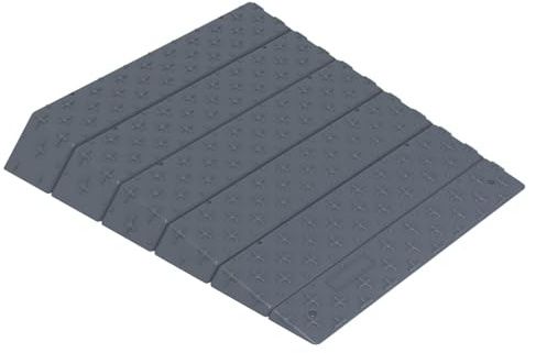Rampa da soglia, Rampa modulare portatile per sedie a rotelle, scooter e pedoni (15 cm H)