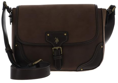 U.S. Polo Assn. Umhängetasche Monroe Flap Bag Dark Brown braun