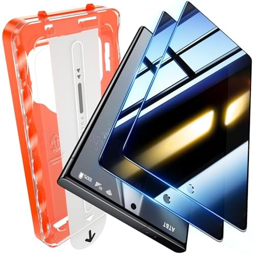 UniqueMe for Samsung Galaxy S24 Ultra Privacy Screen Protector - 2 Pack | 28°Anti-Spy, 9H Tempered Glass, Full Coverage, Bubble-Free Installation, Automatic Dust Removal, Case Friendly