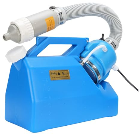 Luocute Máquina Nebulizadora ULV Eléctrica de 7 Litros, Pulverizador Atomizador Portátil con Motor de Frecuencia Variable de 1200 W, Niebla Ajustable y Distancia de Pulverización (Enchufe europeo de