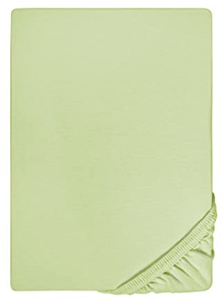 biberna Feinjersey-Spannbetttuch 0077144 pistaziengrün 1x 60x120 cm - 70x140 cm