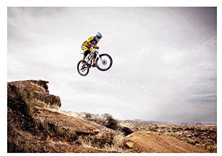 The Art Stop Sport Mountain Bike Jump Sky Big AIR Framed Print F12X6428