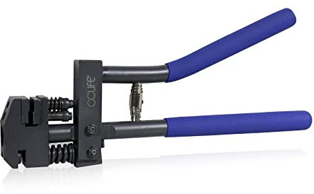 CCLIFE Pinza Punch Tool Flanging Perforatrice Pelle Piega Barre Ferro Lamiera Combinata Pinza Multiuso Testa Girevole, 5 mm con foro timbro
