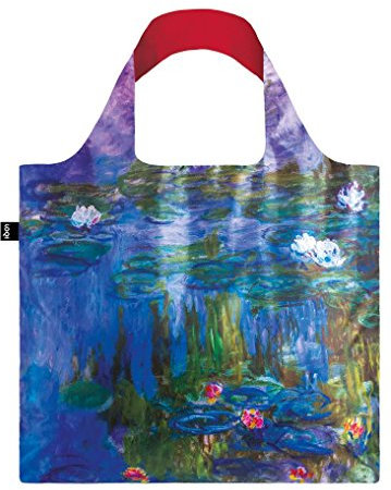LOQI Museum Claude Monet Water Lilies Bag Strandtasche, 50 cm, 20 liters, Mehrfarbig (Multicolour)
